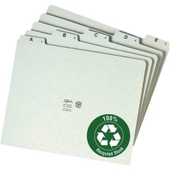 SMEAD - 8-1/2 x 11" 25 Tabs, Unpunched, Preprinted Numeric Divider - Green - A1 Tooling