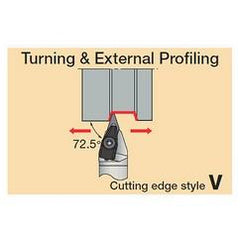 CVVNN2525M1607-RD - Turning Toolholder - A1 Tooling