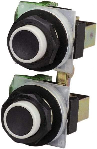 Schneider Electric - 30mm Mount Hole, Extended Straight, Pushbutton Switch - Maintained (MA) - A1 Tooling