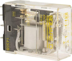 Square D - Electromechanical Plug-in General Purpose Relay - 12 Amp at 240 VAC, SPDT, 12 VDC - A1 Tooling