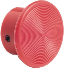 Schneider Electric - Extended Mushroom Head Pushbutton Switch 1-3/8" Screw-On Knob - Red, Round Button, Nonilluminated - A1 Tooling