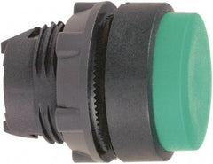 Schneider Electric - 22mm Mount Hole, Extended Straight, Pushbutton Switch Only - Round, Green Pushbutton, Nonilluminated, Momentary (MO) - A1 Tooling