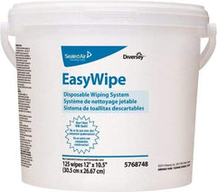 Diversey - Pre-Moistened General Purpose Wipes - Refill, 24-7/8" x 8-5/8" Sheet Size, White - A1 Tooling