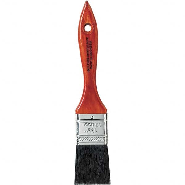 Rubberset - 1-1/2" Flat Hog Chip Brush - Wood Beavertail Handle - A1 Tooling