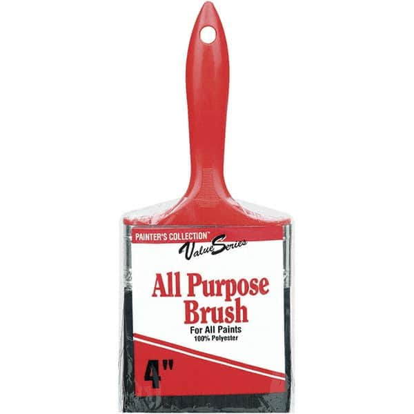 Rubberset - 4" Flat Synthetic Trim Brush - Plastic Thin Kaiser Handle - A1 Tooling