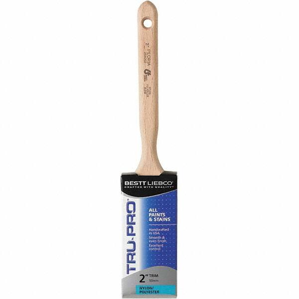 Bestt-Liebco - 2" Flat Nylon/Polyester Sash Brush - Wood Long Sash Handle - A1 Tooling