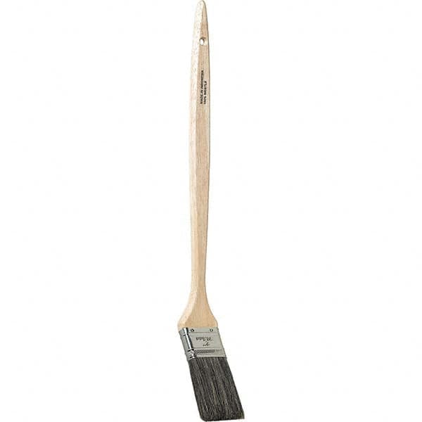 Bestt-Liebco - 16" Angled Hog Bent Radiator Brush - Wood Bent Radiator Handle - A1 Tooling