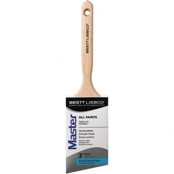 Bestt-Liebco - 3" Flat Nylon/Polyester Trim Brush - Wood Beavertail Handle - A1 Tooling