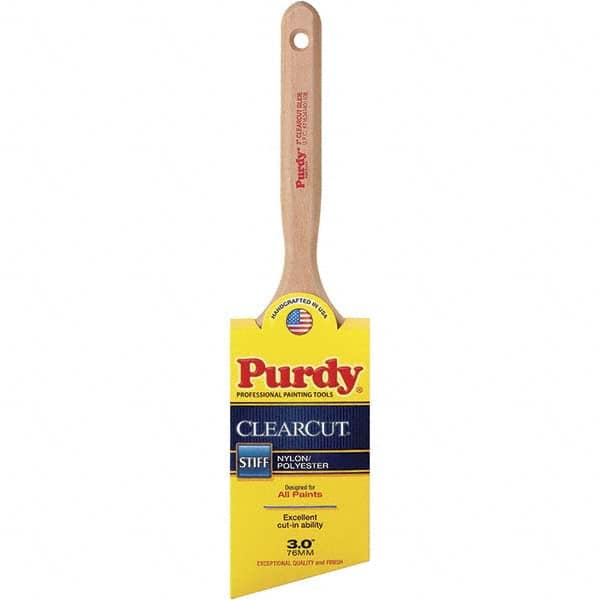 Purdy - 3" Angled Nylon/Polyester Trim Brush - Wood Fluted Handle - A1 Tooling