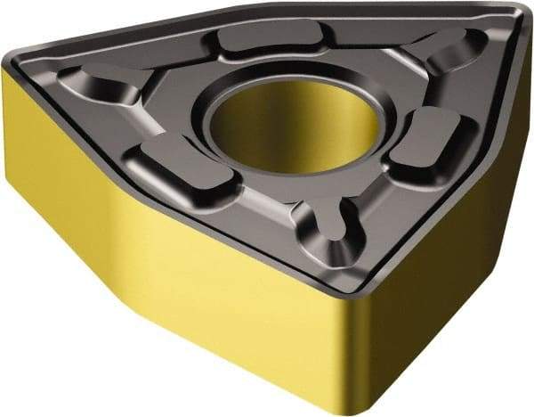 Sandvik Coromant - WNMG432 PR Grade 4325 Carbide Turning Insert - TiCN/AI2O3/TiN Finish, 80° Trigon, 1/2" Inscr Circle, 3/16" Thick, 1/32" Corner Radius - A1 Tooling