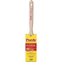 Purdy - 2" Flat Synthetic Trim Brush - 3-7/8" Bristle Length, 2-11/16" Wood Flat Handle - A1 Tooling