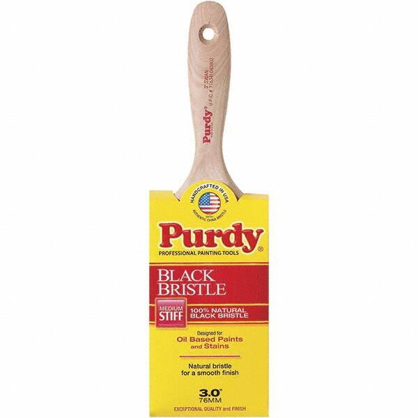 Purdy - 3" Flat Hog Wall Brush - 3-3/8" Bristle Length, 3-3/8" Wood Beavertail Handle - A1 Tooling