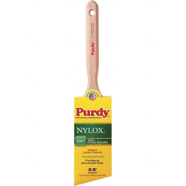 Purdy - 2-1/2" Angled Synthetic Trim Brush - 2-15/16" Bristle Length, 2-15/16" Wood Fluted Handle - A1 Tooling