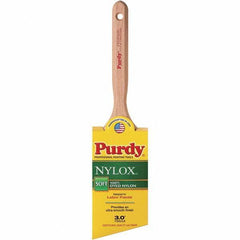 Purdy - 3" Angled Synthetic Trim Brush - 3-3/16" Bristle Length, 3-3/16" Wood Fluted Handle - A1 Tooling