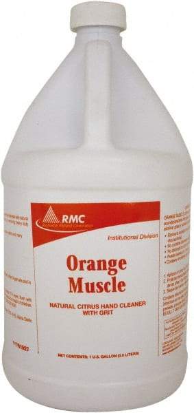 Rochester Midland Corporation - 1 Gal Bottle Liquid Hand Cleaner with Grit - White, Orange Scent - A1 Tooling