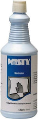 Misty - 32 oz Bottle Liquid Toilet Bowl Cleaner - Mint Scent, Disinfectant, Nonacidic, Toilets - A1 Tooling