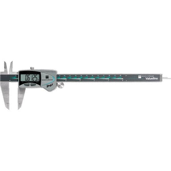 TESA Brown & Sharpe - 0 to 200mm Range, 0.01mm Resolution, IP67 Electronic Caliper - A1 Tooling