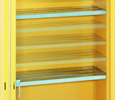 43 x 18 (Yellow) - Extra Shelves for use with Flammable Liquids Safety Cabinets - A1 Tooling