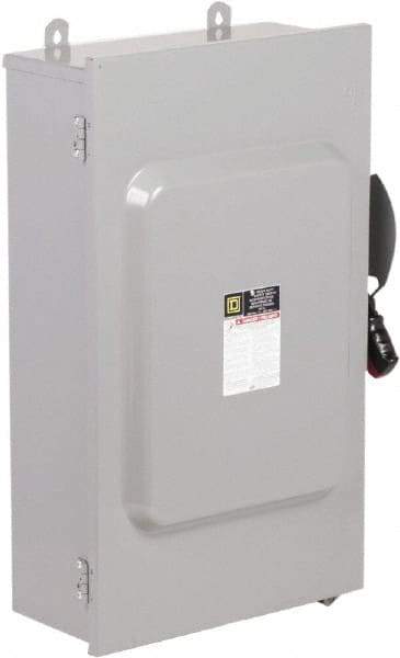 Square D - 200 Amp, 600 VAC/VDC, 3 Pole Nonfused Safety Switch - NEMA 12 & 3R, 50 hp at 600 VAC, 50 hp at 600 VDC (Single Phase), 150 hp at 600 VAC, 50 hp at 600 VDC (Triple Phase) - A1 Tooling