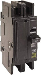 Square D - 30 Amp, 120/240 VAC, 2 Pole, DIN Rail Mounted, Flush Mount, Surface Mount Miniature Circuit Breaker - Thermal Magnetic Trip, 10 kA at 120/240 VAC Breaking Capacity, 14-2 (Aluminum), 14-2 (Copper) AWG, 74mm Deep x 103mm High x 19mm Wide - A1 Tooling