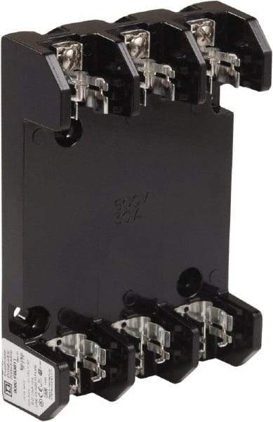 Square D - 3 Pole, 600 Volt, 30 Amp, Surface Mount Fuse Holder - Compatible with H Class Fuse - A1 Tooling