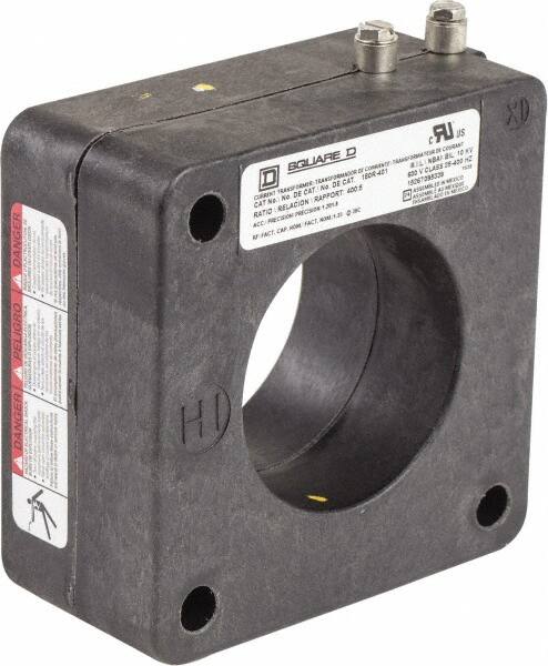 Square D - 400 Amp AC Input, 5 Amp AC Output, Panel Meter Donut Current Transformer - Screw Terminal - A1 Tooling