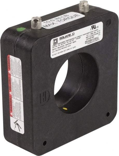 Square D - 600 Amp AC Input, 5 Amp AC Output, Panel Meter Donut Current Transformer - Screw Terminal - A1 Tooling