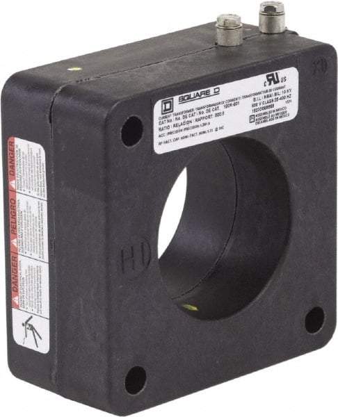 Square D - 800 Amp AC Input, 5 Amp AC Output, Panel Meter Donut Current Transformer - Screw Terminal - A1 Tooling