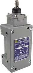 Square D - DPDT, 2NC/2NO, 600 Volt Screw Terminal, Roller Plunger Actuator, General Purpose Limit Switch - 1, 2, 4, 6, 12, 13, 6P NEMA Rating, IP67 IPR Rating - A1 Tooling