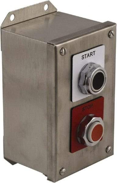 Schneider Electric - 2 Operator, Projecting Pushbutton Control Station - Start, Stop (Legend), Momentary Switch, 1NO/2NC Contact, NEMA 13, 3, 4 - A1 Tooling