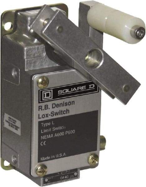 Square D - NO/NC Configuration, 500 Volt, 10 Amp, Aluminum Cable Safety Limit Switch - 2-1/4 Inch Wide x 3.41 Inch Deep x 4.95 Inch High, IP67 Ingress Rating - A1 Tooling