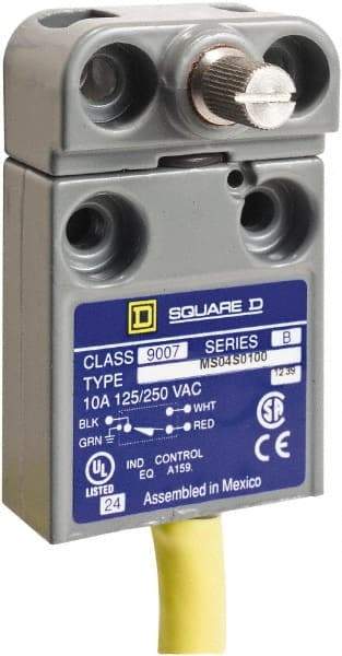 Square D - SPDT, NC/NO, 240 VAC, Prewired Terminal, Rotary Head Actuator, General Purpose Limit Switch - 1, 2, 4, 6, 6P NEMA Rating, IP67 IPR Rating - A1 Tooling