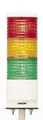 Schneider Electric - LED Lamp, Green, Orange, Red, Flashing and Steady, Preassembled Stackable Tower Light Module Unit - 24 VDC, 300 Milliamp, IP54 Ingress Rating, Base Mount - A1 Tooling