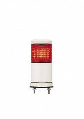 Schneider Electric - Red LED Flashing & Steady Stackable Tower Light with Buzzer - 70 to 85 dB, Base Mount, IP54, 24V, 14 to 122°F - A1 Tooling