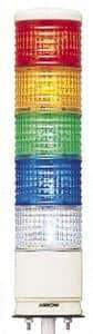 Schneider Electric - LED Lamp, Blue, Clear, Green, Orange, Red, Flashing and Steady, Preassembled Stackable Tower Light Module Unit - 24 VDC, 500 Milliamp, IP54 Ingress Rating, Base Mount - A1 Tooling