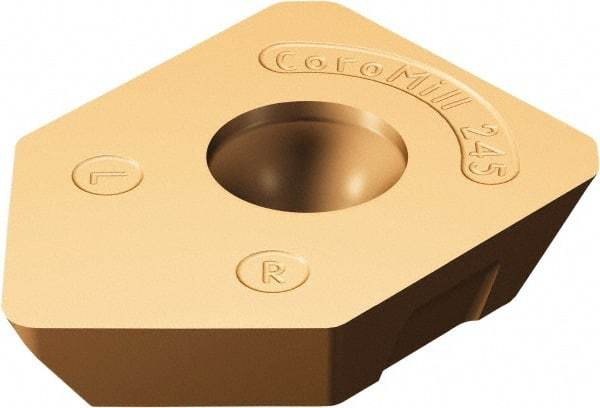 Sandvik Coromant - R24512T3 W Grade 1030 Carbide Milling Insert - TiAlN Finish, 5/32" Thick, 13.4mm Inscribed Circle, 1.5mm Corner Radius - A1 Tooling