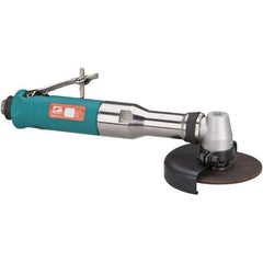 Dynabrade - 4" Wheel Diam, 13,500 RPM, Pneumatic Cutoff & Cutoff-Grinder Tool - Right Angle Handle, 1/4 NPT Inlet - A1 Tooling