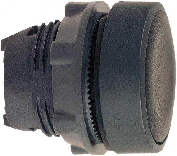 Schneider Electric - 22mm Mount Hole, Flush, Pushbutton Switch Only - Round, Black Pushbutton, Nonilluminated, Momentary (MO) - A1 Tooling