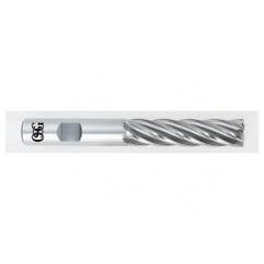 7/8 Dia. x 5-3/4 Overall Length 4-Flute Square End HSS-CO SE End Mill-Round Shank-Non-Center Cutting-Uncoated - A1 Tooling