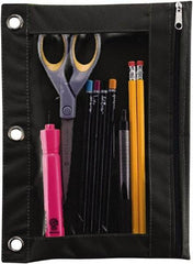 ADVANTUS - 1 Compartment, 10 Inch Wide x 1/8 Inch Deep x 7-3/8 Inch High, Pencil Holder - Vinyl, Black and Clear - A1 Tooling