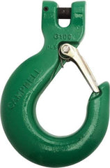 Campbell - 9/32 & 5/16" Chain Diam, 100 Chain Grade Clevis Hook - 5,700 Lb Capacity, 23/64" ID, 23/64" Pin Diam, 1-11/64" Hook Throat - A1 Tooling