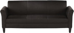 ALERA - Black Leather Guest Sofa - 77" Wide x 32" High - A1 Tooling