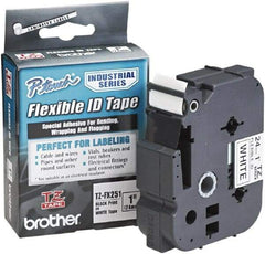 Brother - 1" Wide x 314.4" Long, White Plastic/Paper Tape Cassette - For Label Maker - A1 Tooling