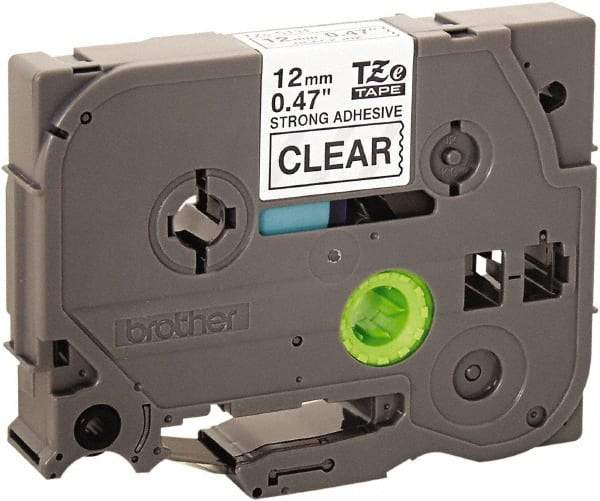 Brother - 1/2" Wide x 314.4" Long, Clear Plastic/Paper Tape Cassette - For Label Maker - A1 Tooling