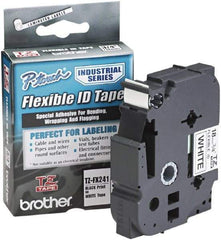 Brother - 3/4" Wide x 314.4" Long, White Plastic/Paper Tape Cassette - For Label Maker - A1 Tooling