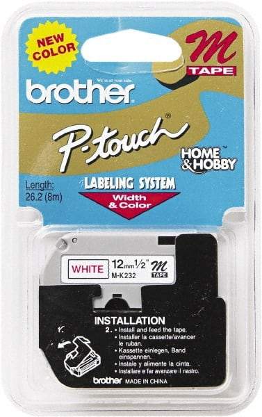 Brother - 1/2" Wide, White Tape Cassette - For Label Maker - A1 Tooling