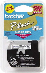 Brother - 1/2" Wide, White Tape Cassette - For Label Maker - A1 Tooling