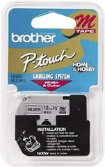 Brother - 1/2" Wide, Silver Tape Cassette - For Label Maker - A1 Tooling