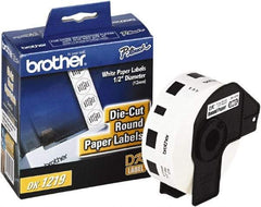 Brother - 1/2" Wide x 1/2" Long, White Paper Multi-Purpose Label - For Label Maker - A1 Tooling