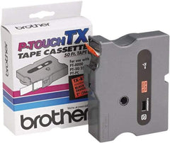 Brother - 1" Wide x 600" Long, Fluorescent Orange Tape Cassette - For Label Maker - A1 Tooling